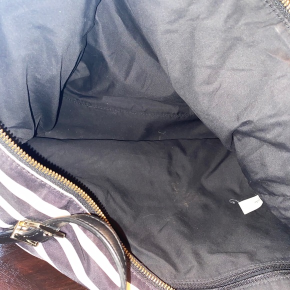 Kate Spade Black and White Striped Bag - Picture 5 of 8